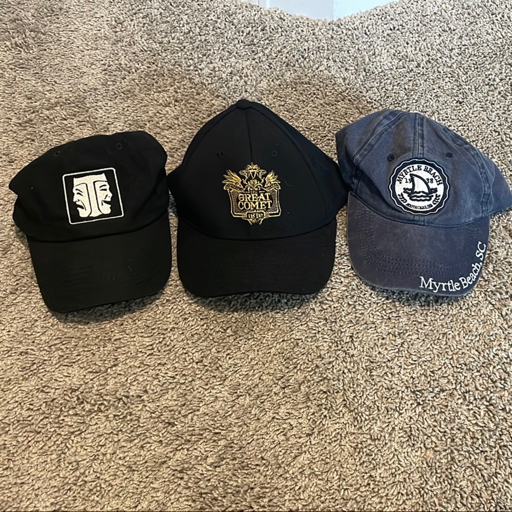 Black and Blue Men's Caps Set